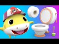 Baby Shark with - Potty Training Song - Nursery Rhymes Songs for Children