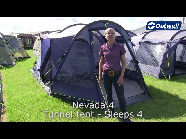 Turbine botsen vertrekken Outwell Nevada 4 Tent | Innovative Family Camping - YouTube