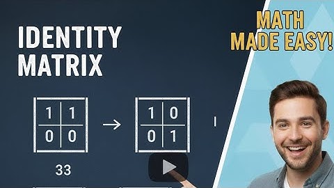 Identity Matrix Explained | Understanding Iₙ, Properties & Uses in Linear Algebra