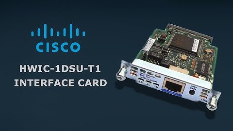 Cisco HWIC 1DSU T1 1-Port T1/Fractional T1 DSU/CSU WAN Interface Card