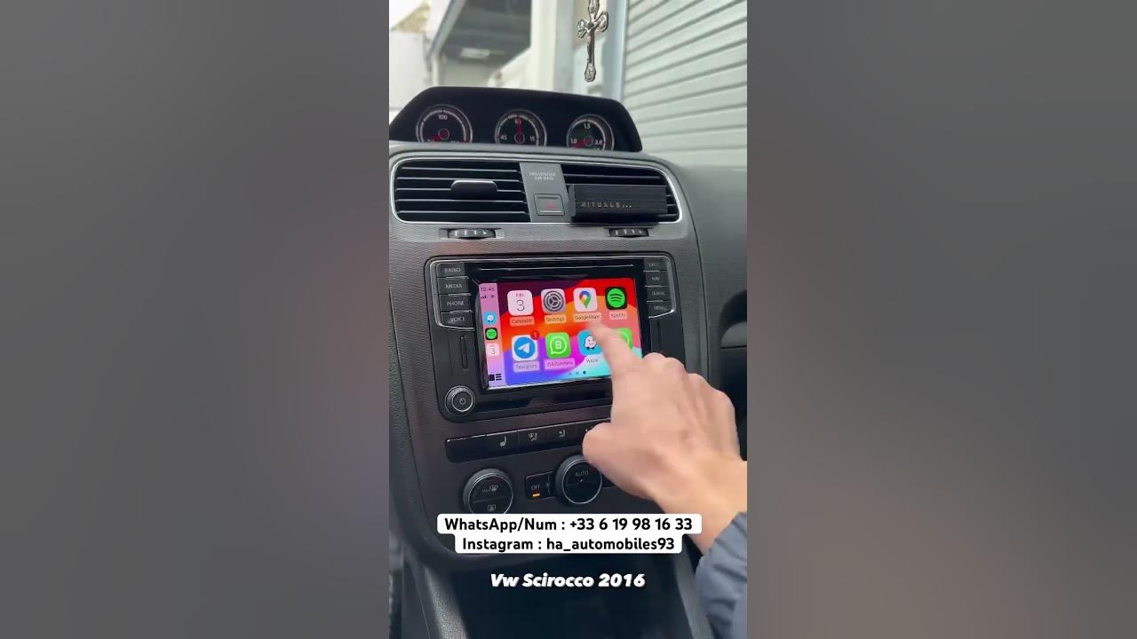 Activation app connect ( CarPlay & Androidauto ) Volkswagen Scirocco YouTube