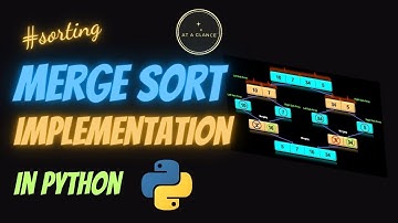 Merge Sort Implementation in Python | At A Glance | #mergesort