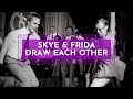 SKYE HUMPHRIES & FRIDA SEGERDAHL draw each other in a 2006 LINDY HOP j&j contest