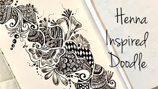 Henna Inspired Doodle | Floral Doodle Ideas | Fun and Easy Mandala