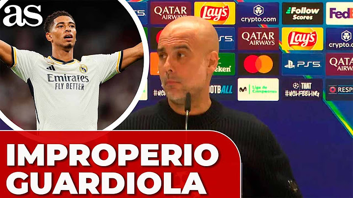 GUARDIOLA se moja por el IMPROPERIO de BELLINGHAM | REAL MADRID vs MANCHESTER CITY