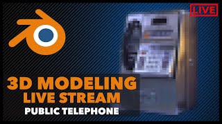 Blender 3D Modeling - Old Public Telephone