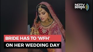 Bride Has To 'Work From Home' On Her Wedding Day screenshot 1