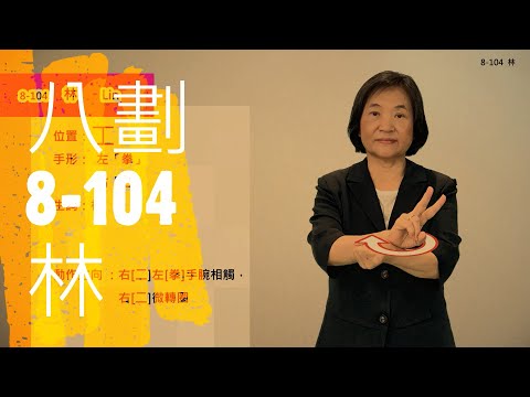 臺灣手語語料彙整【林】8 104