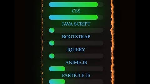 Animated Skill Bar || using #html  #css  and #svg  || Animated Progress Bar.