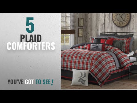 top-10-plaid-comforters-[2018]:-woolrich-williamsport-comforter-set,-twin,-multicolor