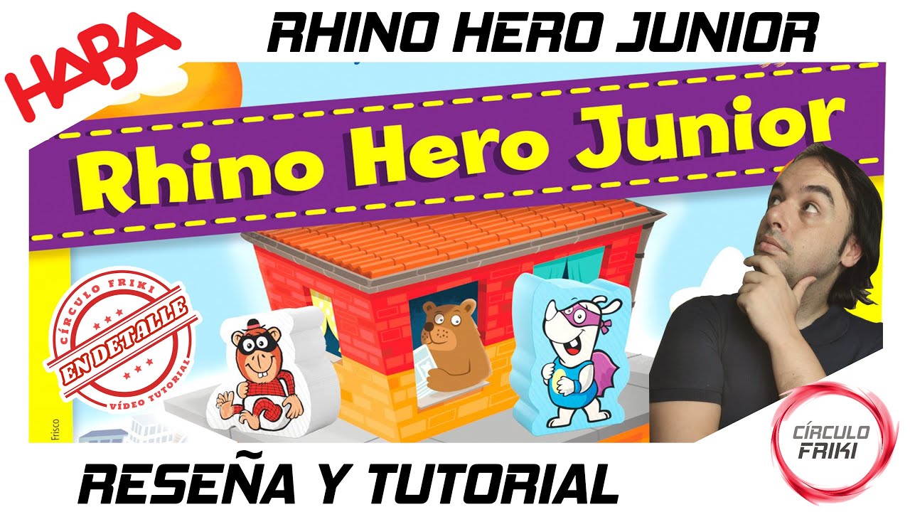 ⭕ RHINO HERO JUNIOR 👨‍👩‍👧‍👦 Reseña, Cómo se juega / Tutorial y Partida  👨‍👩‍👧‍👦 Juegos de mesa - HABA - YouTube