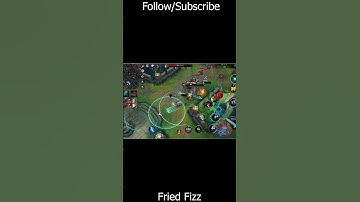 Wild rift fizz | 1 VS 9 Defense | Outplays | Fried Fizz #Shorts