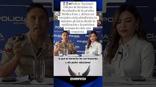 Policía Nacional Oficios De Revisión De Resultados De La Prueba Médica Fase 1