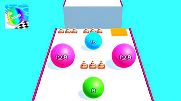 Faster Run 2048 - Ball game 3D ! All Levels Gameplay Part 26 android,ios