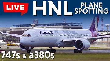 Arrivals and Departures at HNL/PHNL Honolulu Hawaii - Live Planespotting