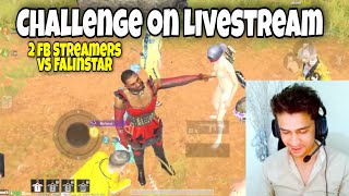 I Killed 2 Fb Streamers 😱 Reaction after Challenge 😱 | Pubg Mobile | FalinStar Gaming