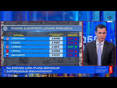 რა შედეგი აქვს ლარს ძირითად ვალუტებთან მიმართებით?