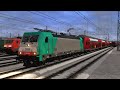 Train Simulator classic BR 186 traxx ETCS towed broken a locomotive