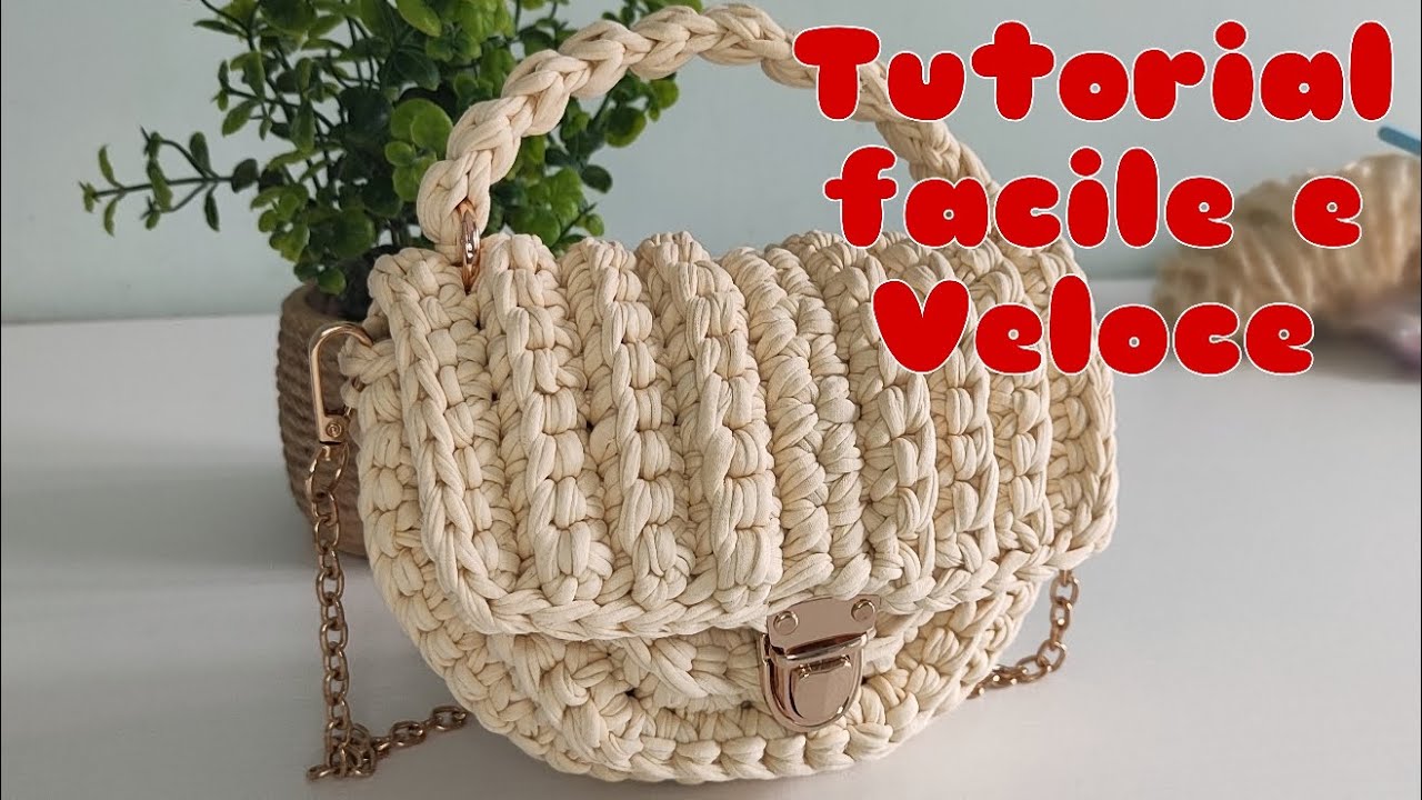 Come Fare una Borsa all’Uncinetto Facile e Veloce | Tutorial Crochet Bag