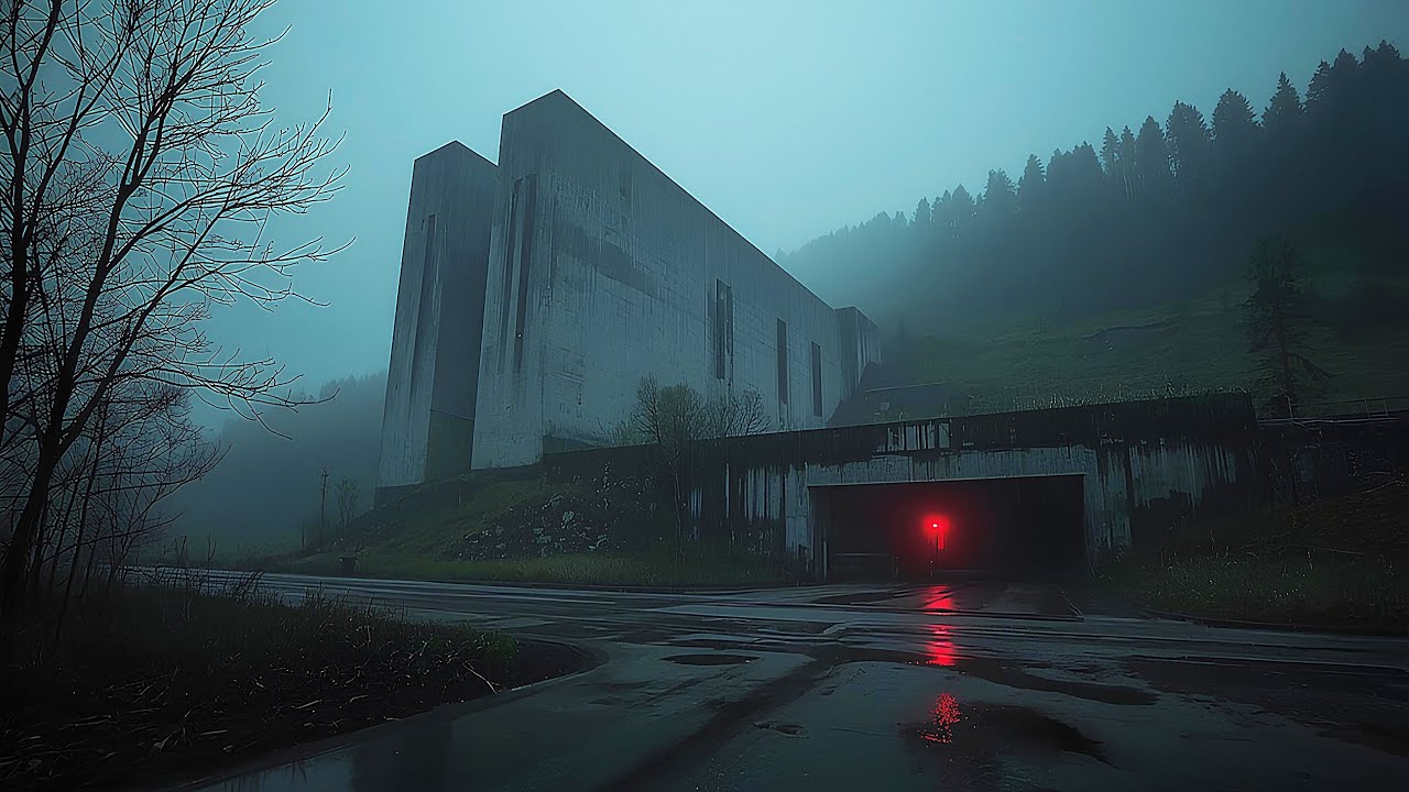 Under the Monolith, Rain with Ambient texture / 1 Hour Cinematic Dark Ambient for Sleep & Reflection