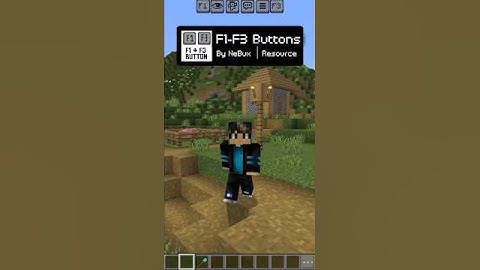 F1 and F3 Buttons mod MCPE #minecraft #mcpe #minecraftpe #mcpeaddons #minecraftpemods #mcpemodreview