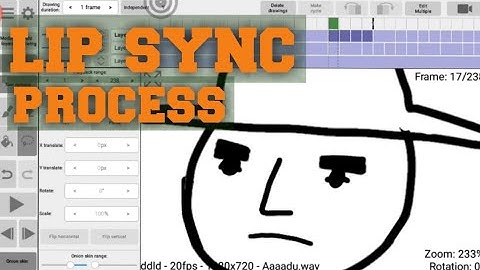 lip sync process animation 2D roughanimator