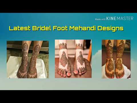 Latest Bridal foot Mehandi Designs 2019