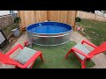 Stock Tank Pool Spray In Raptor Liner with Tankless Propane Water Heaters