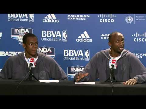 Rajon Rondo and Jason Terry post game interview - YouTube