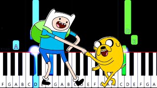Adventure Time - Island Song Come Along With Me - Easy Piano Arrangement Synthesia By Tam