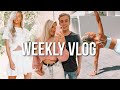 WEEKLY VLOG! photoshoots, fitness, what i eat + opening packages!