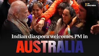 Melbourne’s Indian community gives PM Modi a warm welcome