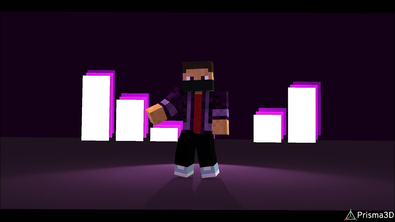 Shuffle dance || minecraft animation || prisma 3d ( template by @Faris ...