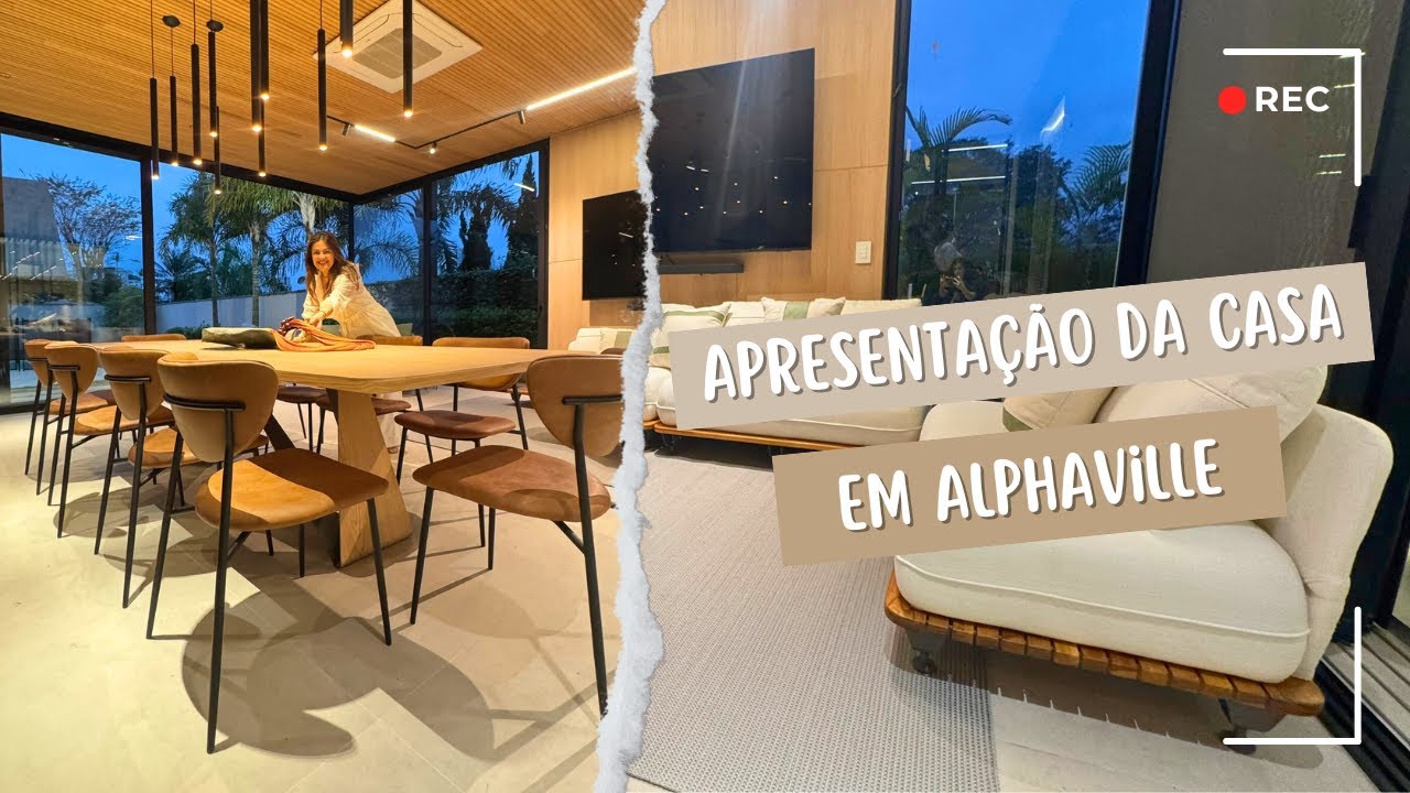 Apresentando a decoração na casa em Alphaville SP