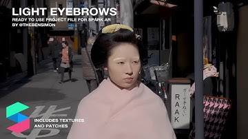 Light Eyebrows and 3D Eyelashes for Spark AR