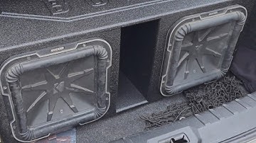 kicker l7 q series 12inch in Q bomb box with Hifonics Bxx2500.1d