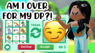 AM I OVER FOR MY DP?!TRADING FOR MY DREAM MEGAS!*#adoptmeroblox #preppyadoptme #preppyroblox