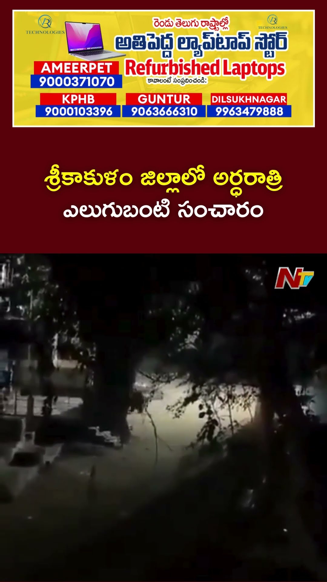 Midnight Bear Migration in Akkupalli Village of Srikakulam District | Ntv