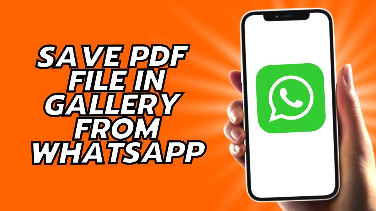 How To Save Pdf File In Gallery From Whatsapp