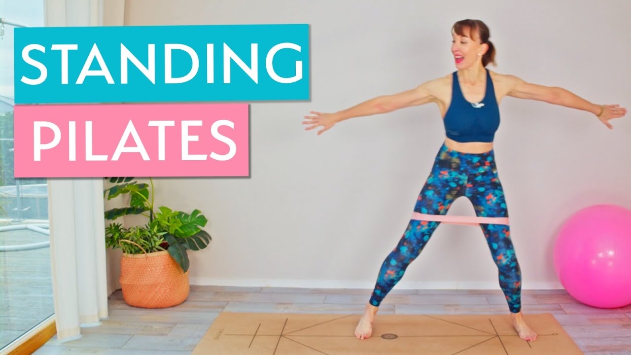 10-минутная тренировка ягодичных мышц стоя (пилатес) | Облегчение боли в спине и бедрах | Эспанде...