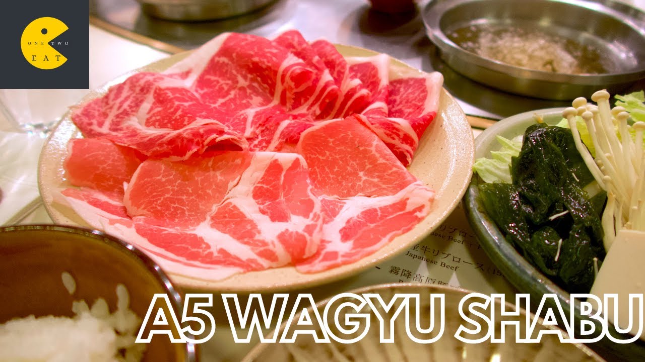 MELT IN YOUR MOUTH A5 Wagyu Shabu in Shabusen Ginza, Tokyo
