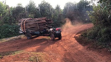 Xe Công Nông 2 Cầu Chở 110 Trụ Tiêu Lên Dốc Với Pha Bể Cua Quá Đẳng Cấp  | Wan Ksor