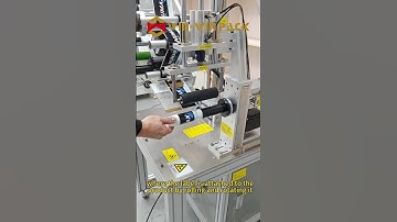 Round bottle labeling machine #machine #labelapplicators #labelingmachine #shorts #labeling