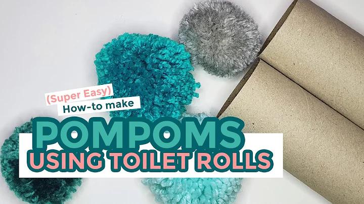 POMPOMS : How to make pompoms using toilet roll tubes | April Towriess
