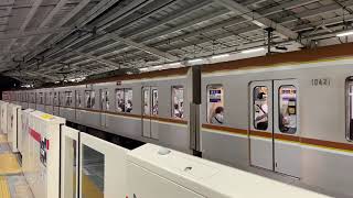 東京メトロ10000系発車シーン　in自由ヶ丘駅