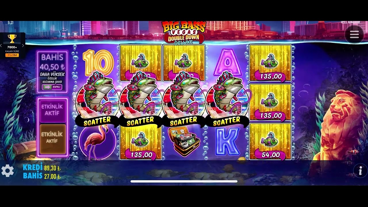 BİG BASS VEGAS DOUBLE DOWN BOL BOL SPİN #bigbassvegasdoubledown #slot ...