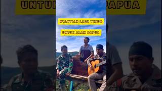 NYANYIAN LAGU TIMUR UNTUK PAPUA📌SINERGITAS TNI POLRI❗#tni #polri #trending #policebook #lagu #shorts