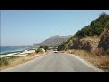 4K-Driving to Falassarna beach, Crete Greece