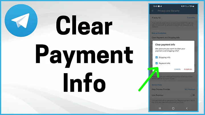 How to Remove Payment and Shipping in Telegram