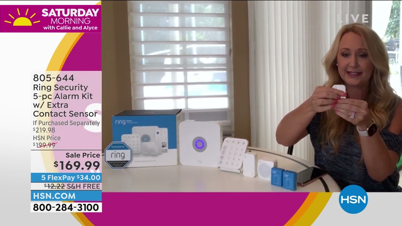 Ring Security 5Piece Alarm Kit w/Extra Contact Sensor